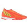 adidas Predator Edge.3 Laceless TF Artificial Turf Soccer Shoe - Solar Red/Solar Green/Core Black