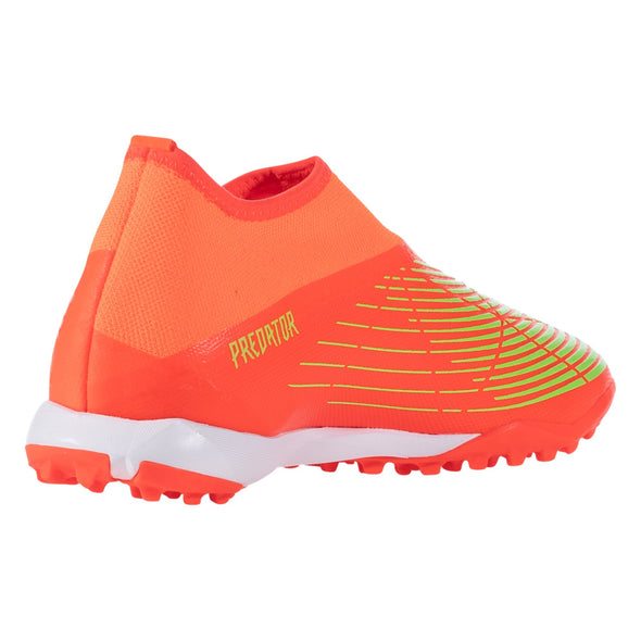 adidas Predator Edge.3 Laceless TF Artificial Turf Soccer Shoe - Solar Red/Solar Green/Core Black