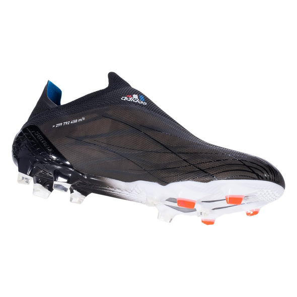 adidas X Speedflow+ FG Firm Ground Soccer Cleat: Core Black/White/Vivid Red