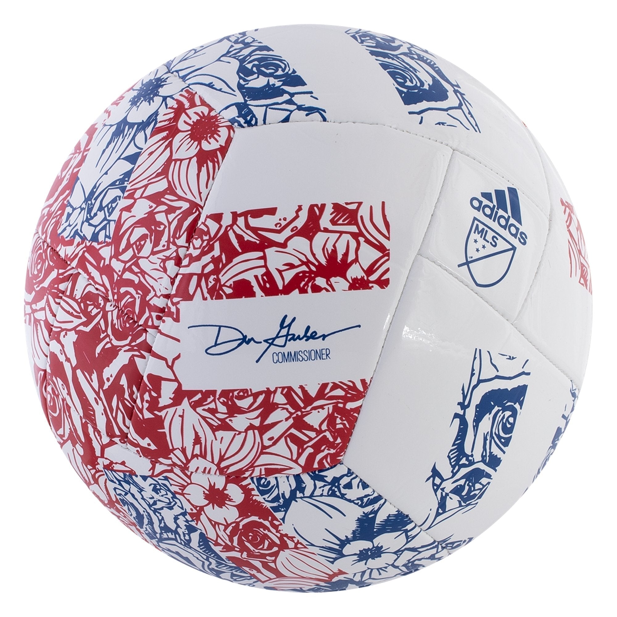 adidas 2022 MLS Club Soccer Ball - White/Power Blue/Team