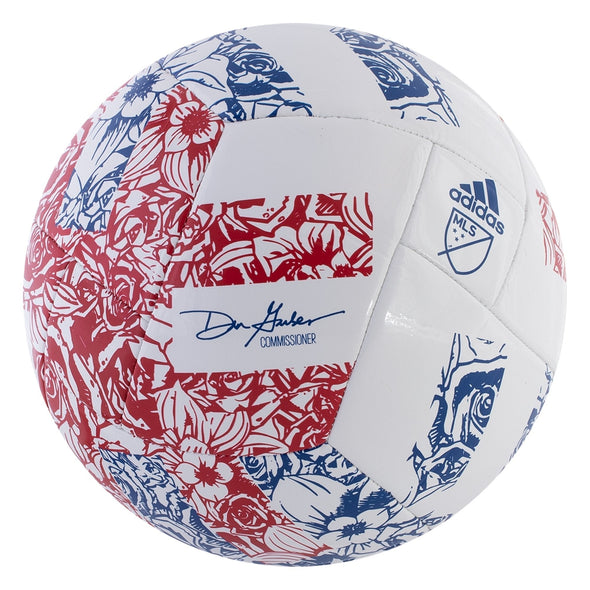 SUSA Albertson 2022 MLS Club Soccer Ball - White/Power Blue/Team Collegiate Red