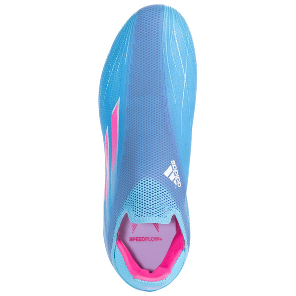 adidas X Speedflow+ FG Junior Firm Ground Soccer -  Cleat Sky Rush/Team Shock Pink/White