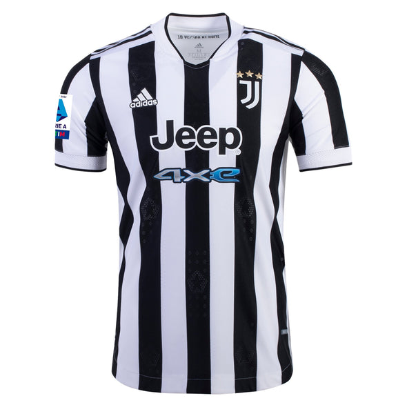 adidas Cristiano Ronaldo 2021-22 Juventus AUTHENTIC Home Jersey - MENS