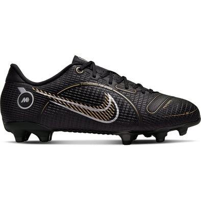 Nike Junior Mercurial Vapor 14 Academy FG/MG Soccer Cleats - Black/Metallic Gold/Metallic Silver
