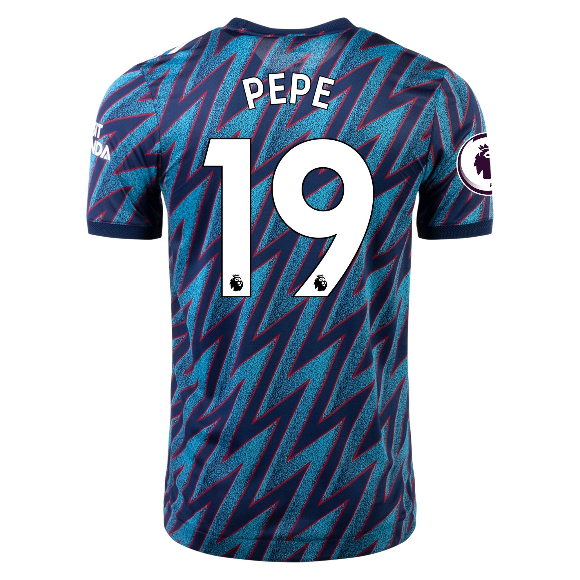 Football Shirts Pepe Arsenal Shirt Adidas Nicolas Pepe 2021-22