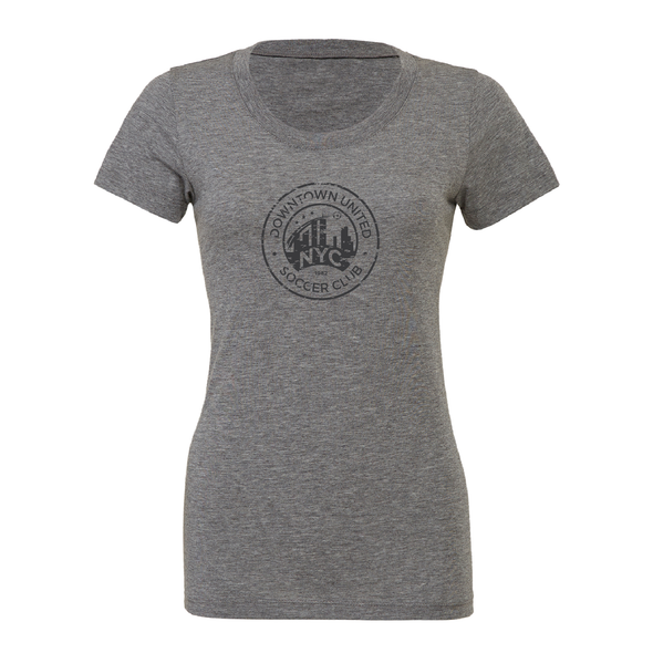DUSC FAN (Logo) Bella + Canvas Short Sleeve Triblend T-Shirt Grey