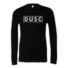 DUSC FAN (Club Name) Bella + Canvas Long Sleeve Triblend T-Shirt Heather Black