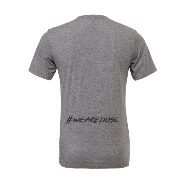 DUSC FAN (Club Name) Bella + Canvas Short Sleeve Triblend T-Shirt Grey