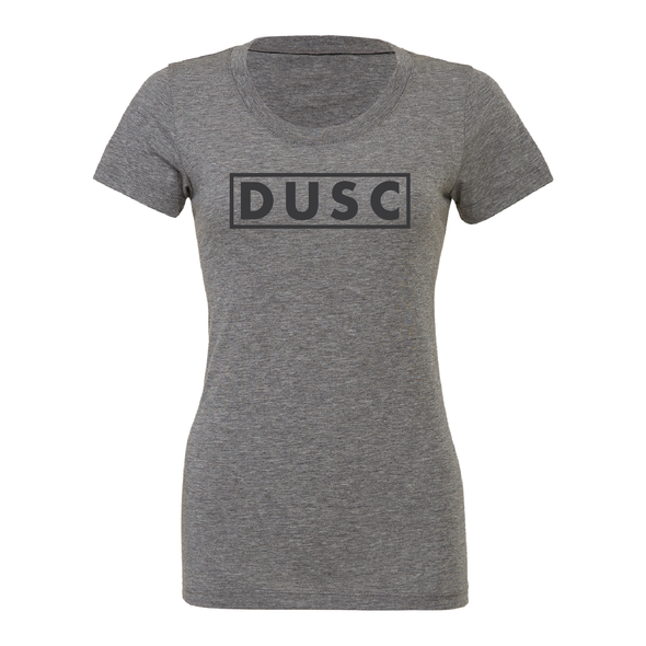 DUSC FAN (Club Name) Bella + Canvas Short Sleeve Triblend T-Shirt Grey