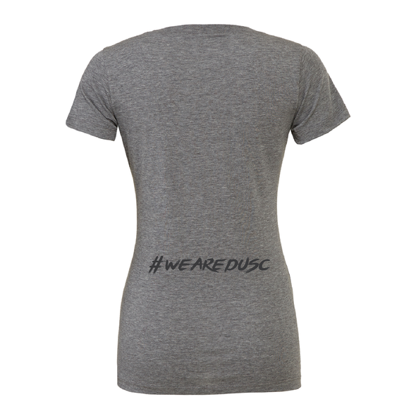 DUSC FAN (Club Name) Bella + Canvas Short Sleeve Triblend T-Shirt Grey