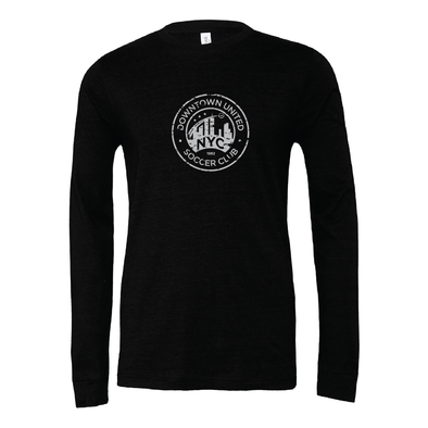 DUSC FAN (Logo) Bella + Canvas Long Sleeve Triblend T-Shirt Heather Black