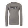 DUSC FAN (Club Name) Bella + Canvas Long Sleeve Triblend T-Shirt Grey