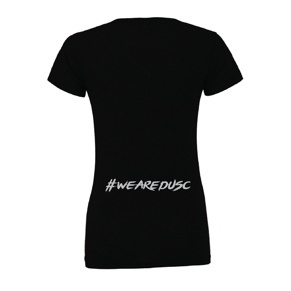 DUSC Girls (Club Name) Bella + Canvas Short Sleeve Triblend T-Shirt Solid Black