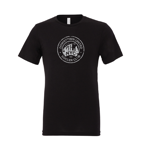 DUSC FAN (Logo) Bella + Canvas Short Sleeve Triblend T-Shirt Solid Black
