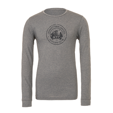 DUSC Girls (Logo) Bella + Canvas Long Sleeve Triblend T-Shirt Grey