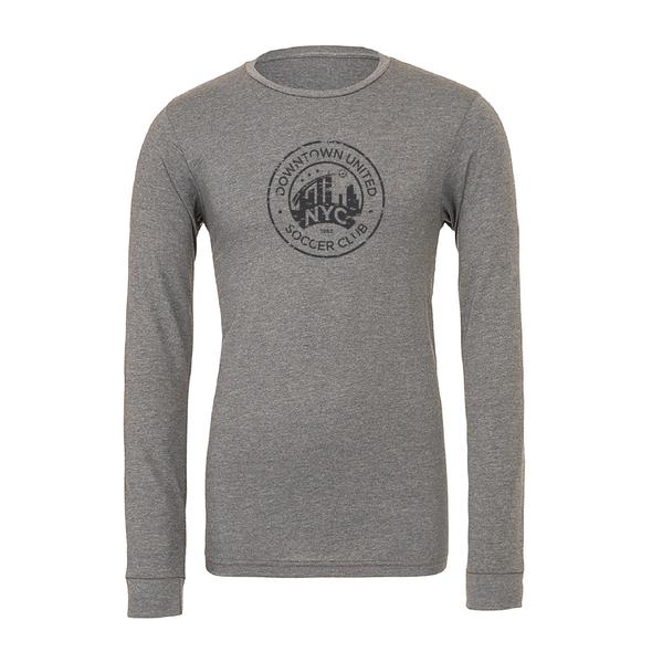 DUSC Girls (Logo) Bella + Canvas Long Sleeve Triblend T-Shirt Grey