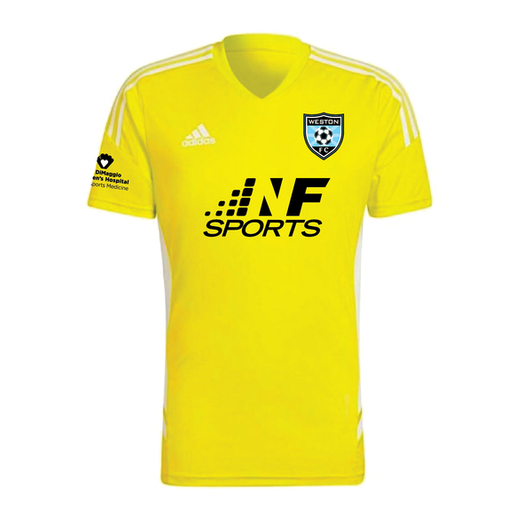 Weston FC Boys Premier adidas Condivo 22 Goalkeeper Jersey Yellow