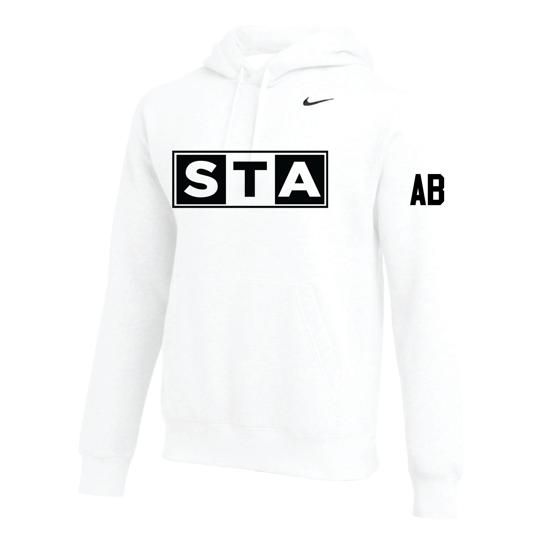 STA Boys ECNL Logo Nike Club Hoodie White Soccer Zone USA