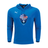 NY Greek American FAN Puma Team Goal Casuals Hoodie Electric Blue