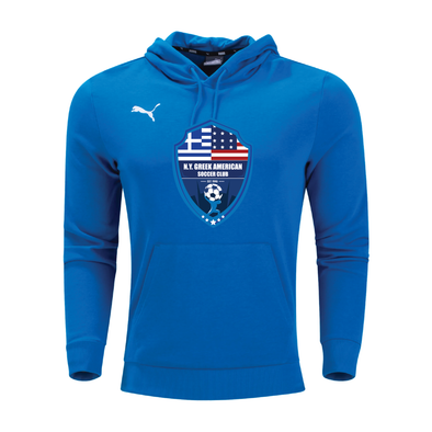 NY Greek American FAN Puma Team Goal Casuals Hoodie Electric Blue