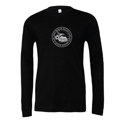 EMSC Long Island Premier (Logo) Bella + Canvas Long Sleeve Triblend T-Shirt Heather Black