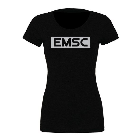 EMSC Long Island Premier (Club Name) Bella + Canvas Short Sleeve Triblend T-Shirt Solid Black