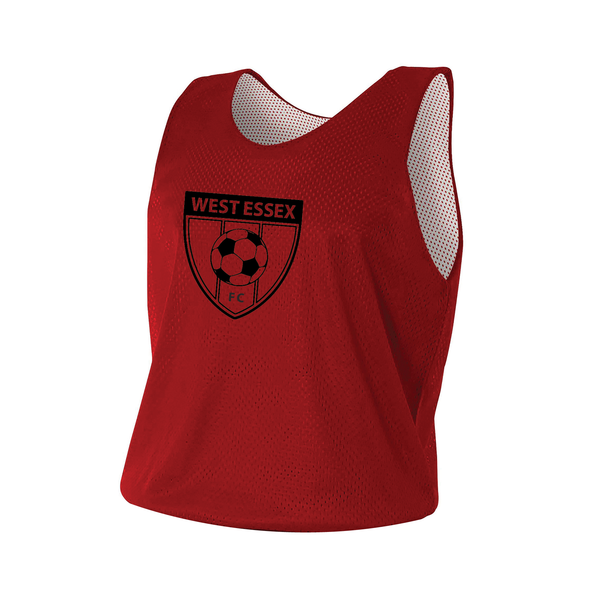 West Essex A4 Reversible Pinnie Red/White