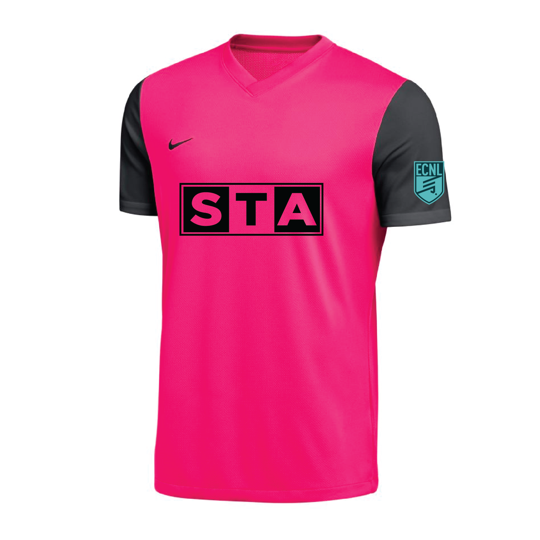 STA Boys ECNL Nike Tiempo Premier II Goalkeeper Jersey Pink Black
