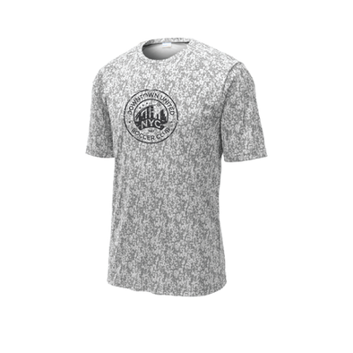 DUSC Girls Camo DriFit Tee White