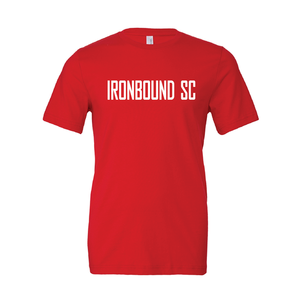 Ironbound FAN (Club Name) Bella + Canvas Short Sleeve Triblend T-Shirt Red