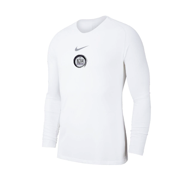 NJ14 FAN Nike Park LS First Layer Compression White