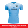 Weston FC Boys Florida Academy League adidas Tabela 18 Practice Jersey Light Blue