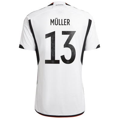 Men's Replica adidas Muller Germany Home Jersey 2022