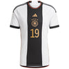 Kid's Replica adidas Sane Germany Home Jersey 2022