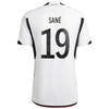 Kid's Replica adidas Sane Germany Home Jersey 2022