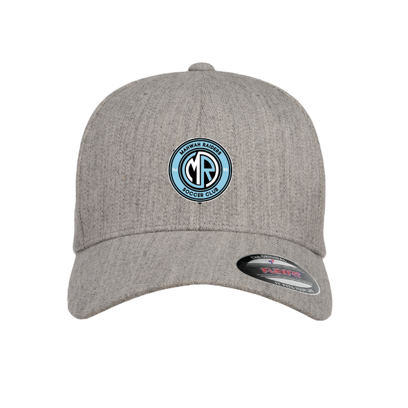 Mahwah Raiders Flexfit Wool Blend Fitted Cap Heather Grey