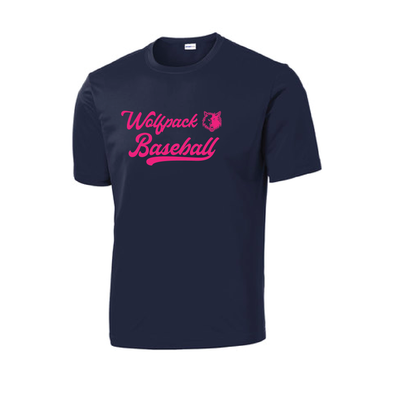 Wolfpack Baseball AUTHENTICS Sport-Tek DriFit Shirt Navy