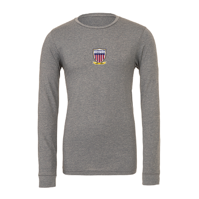 Harrison FC (Patch) Bella + Canvas Long Sleeve Triblend T-Shirt Grey