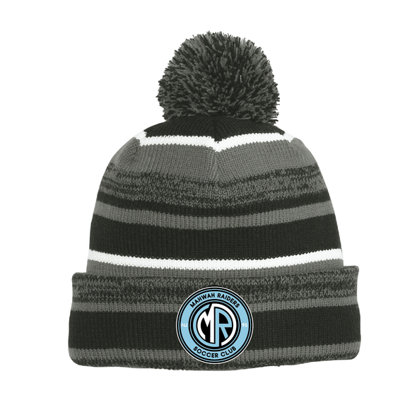 Mahwah Raiders New Era Sideline Bobble Beanie Black