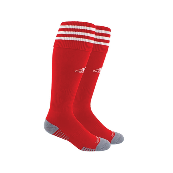 Weston FC Girls Premier adidas Copa Zone IV Goalkeeper Sock Red/White