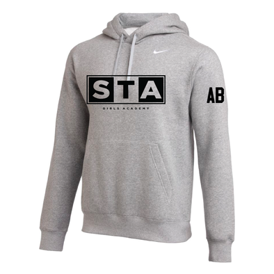 STA Girls Academy (Logo) Nike Club Hoodie Grey