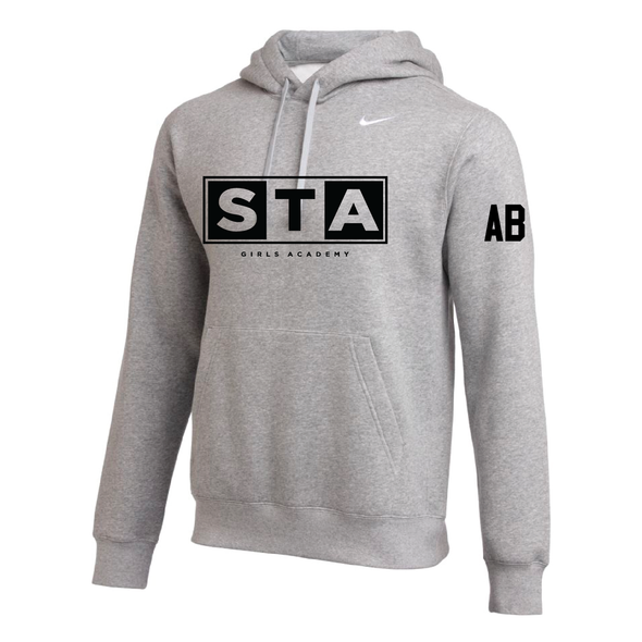 STA Girls Academy (Logo) Nike Club Hoodie Grey