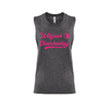 Wolfpack Cheerleading AUTHENTICS Next Level Ladies Muscle Tank Charcoal