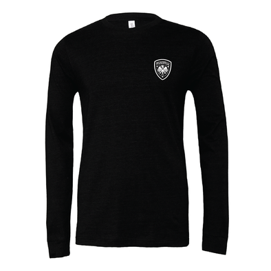 Pflugerville FC (Patch) Bella + Canvas Long Sleeve Triblend T-Shirt Black