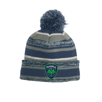 Pflugerville FC New Era Sideline Bobble Beanie Navy