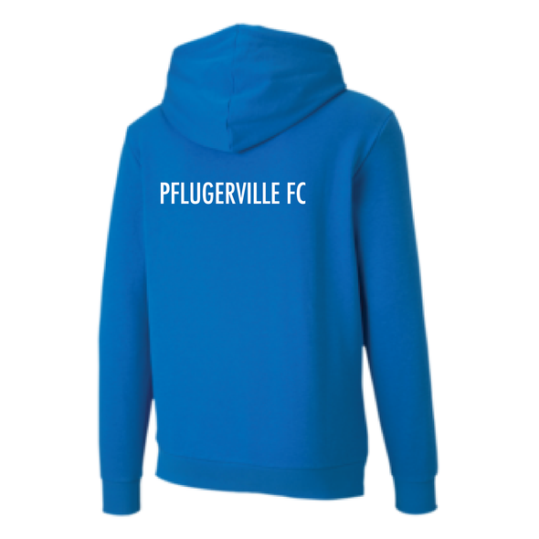 Pflugerville FC FAN Puma Team Goal Casuals Hoodie Electric Blue