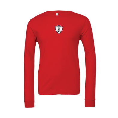 Ironbound FAN (Patch) Bella + Canvas Long Sleeve Triblend T-Shirt Red