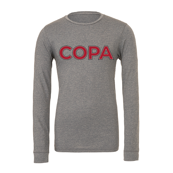 FC Copa (Club Name) Bella + Canvas Long Sleeve Triblend T-Shirt Grey