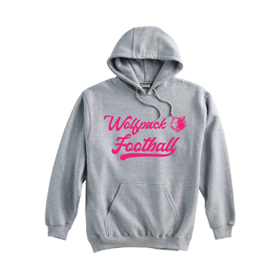 Wolfpack Football AUTHENTICS Pennant Super 10 Hoodie Grey