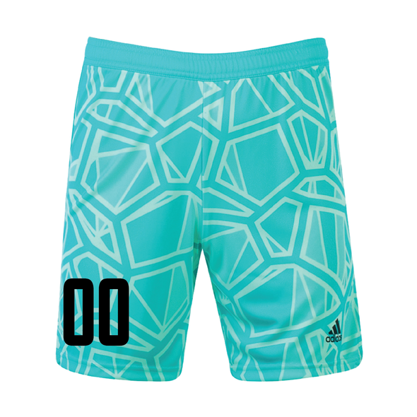 Millstone United adidas Condivo 22 Goalkeeper Shorts Mint